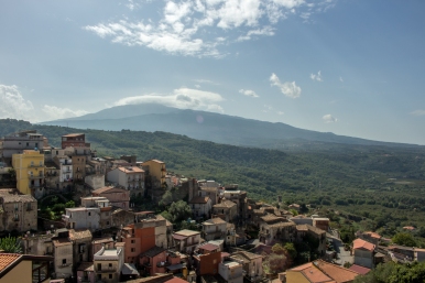 View of Mt. Etna from Castiglione di Sicilia